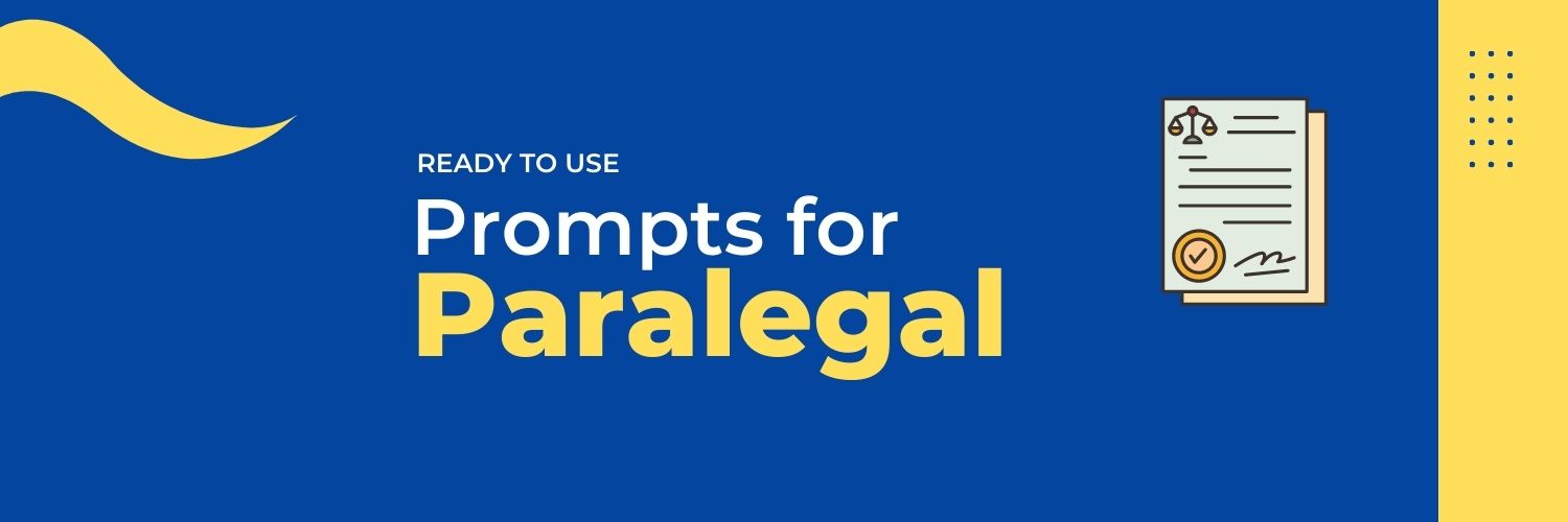 ChatGPT Prompts for Paralegal
