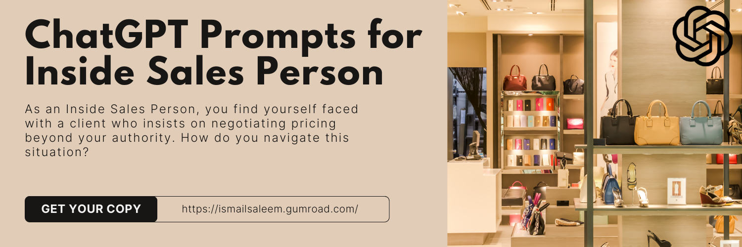 Anthropic Claude Prompts for Inside Sales Person